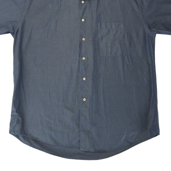 Vintage Gitman Bros Short Sleeve Button-down Shirt Oxford Men's Large Blue USA - Picture 4 of 8